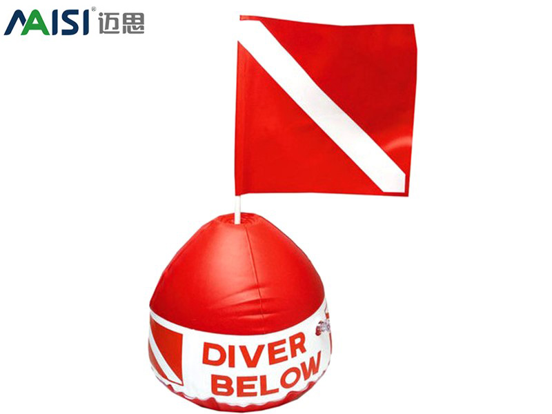 Red White Snorkel Scuba Dive Flag 